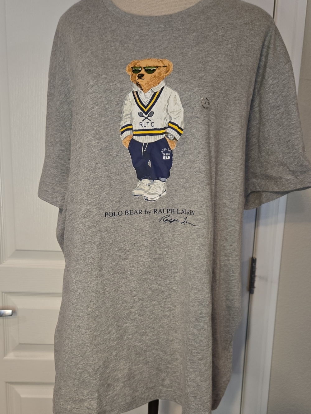 POLO Ralph Lauren 25SS Classic Fit Polo Bear Jersey T-Shirt Gray XL Men
